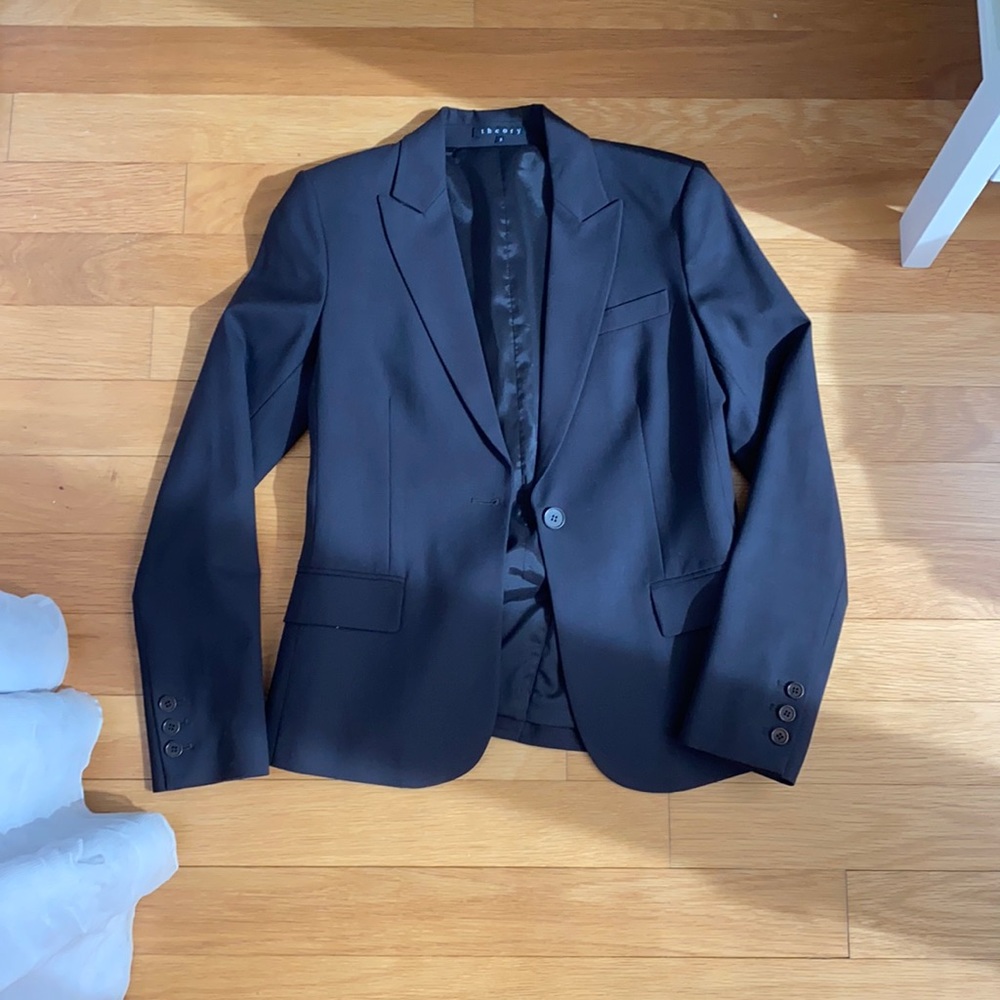 Theory brown suit blazer